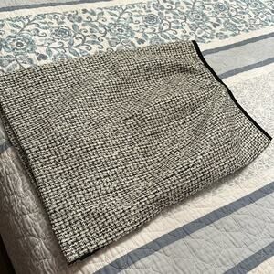 Calvin Klein black and white tweed skirt